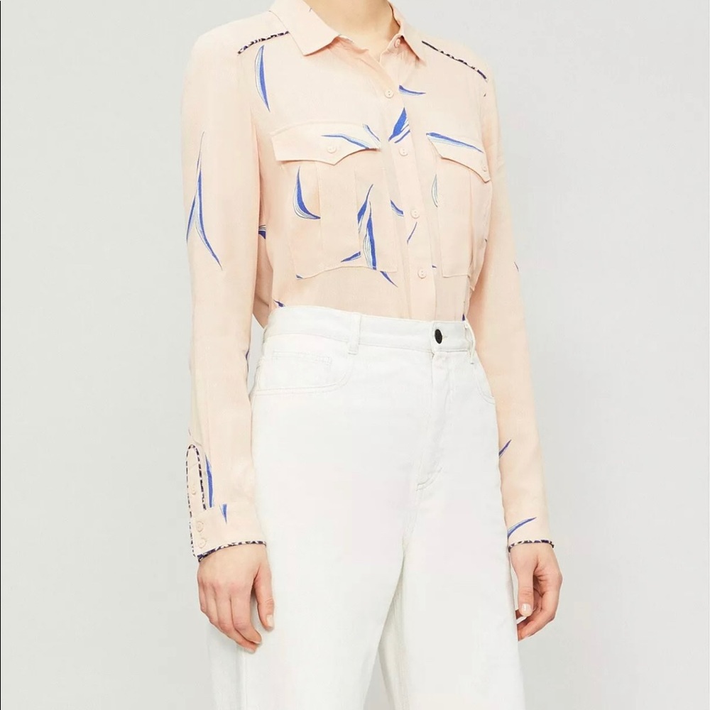 Blush Button Down Terry Shirt ba&sh.